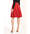 Червена пола с колан Kimmy-1 снимка
