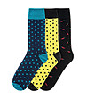 Комплект от 3 чифта памучни мъжки чорапи Linda-0 снимка