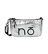 Сребриста дамска чанта с лого Neoli-0 снимка