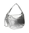 Сребриста дамска чанта с портмоне Sobella-3 снимка