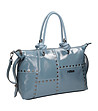Синя дамска чанта с капси Ilaria-2 снимка