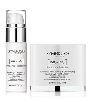 Нощен комплект от почистваща маска и крем снимка