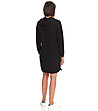 Черна спортна рокля с качулка Kerry-1 снимка