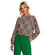 Дамска блуза с леопардов принт Felipa-0 снимка