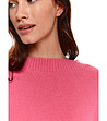 Розов дамски пуловер Mireille-4 снимка