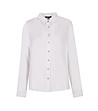 Бяла дамска риза с ефектни копчета Judita-4 снимка