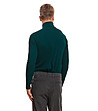 Тъмнозелена памучна мъжка поло блуза Moris-1 снимка