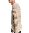 Бежов мъжки пуловер с памук Romeo-4 снимка