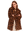 Дамско палто с леопардов принт Makena-2 снимка
