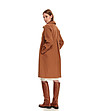 Дамско палто в кафяво Armina-1 снимка