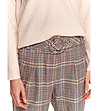 Многоцветен дамски панталон на каре Rikarda-3 снимка