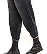 Черни памучни дамски дънки Izala-4 снимка