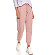Розов дамски памучен панталон Daneta-0 снимка