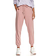 Розов дамски памучен панталон Daneta-2 снимка