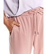 Розов дамски памучен панталон Daneta-3 снимка