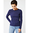 Дамски пуловер в син нюанс с вълна Jessy-0 снимка