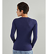 Дамски пуловер в син нюанс с вълна Jessy-3 снимка