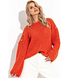 Оранжев дамски пуловер Salome-0 снимка