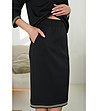 Комплект от пола и блуза в черно с контрастни кантове Izala-4 снимка