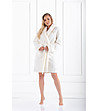 Бял дамски халат Glamour-0 снимка