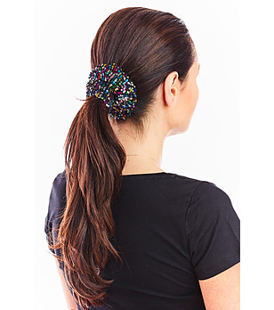 Скрънчи за коса с многоцветни пайети Mia  снимка