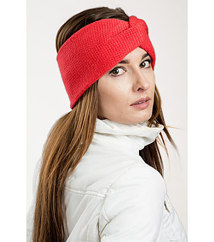 Червена дамска зимна лента за глава Alfina снимка