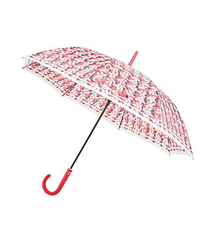 Чадър с флорален принт  снимка