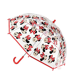 Прозрачен детски чадър с принт Minnie снимка