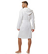 Бял мъжки памучен халат Joe-1 снимка
