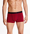 Комплект от 2 бр. мъжки памучни боксерки в червен нюанс и тъмносиньо Option-0 снимка