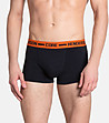 Комплект от 2 бр. мъжки памучни боксерки в тъмносиво и оранжево Ozzy-1 снимка