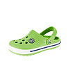 Светлозелени детски чехли с каишка-0 снимка