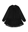 Елегантна черна дамска блуза Lisha-4 снимка