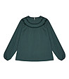 Тъмнозелена дамска блуза Signora-4 снимка