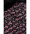 Черна памучна пола с розов принт Merlina-3 снимка