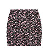 Черна памучна пола с розов принт Merlina-4 снимка