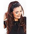 Лента за коса с пайети Shania в черно-1 снимка