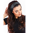 Лента за коса с пайети Shania в цвят графит-0 снимка