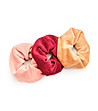 Комплект от розово, бордо и бежово скрънчи за коса Luisa -0 снимка