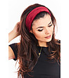 Лента за коса Melissa в бордо-1 снимка