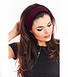 Комплект от розова, бежова и цвят бордо лента за коса Melissa -1 снимка