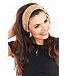 Комплект от розова, бежова и цвят бордо лента за коса Melissa-3 снимка