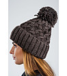 Дамска зимна тъмнокафява шапка Ness-0 снимка