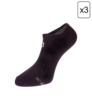 Комплект от 3 чифта unisex чорапи в черно с памук 3UNICO  снимка