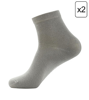 Комплект от 2 чифта сиви нюанси Unisex чорапи 2ULIANO снимка
