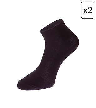 Комплект от 2 чифта черни Unisex чорапи 2ULIANO  снимка
