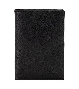Мъжки кожен портфейл в черно Jean снимка