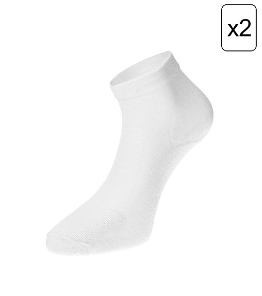 Комплект от 2 чифта Unisex бели чорапи 2ULIANO  снимка