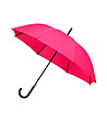 Розов чадър с извита дръжка-0 снимка
