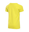 Детска памучна тениска Garo в жълто-1 снимка